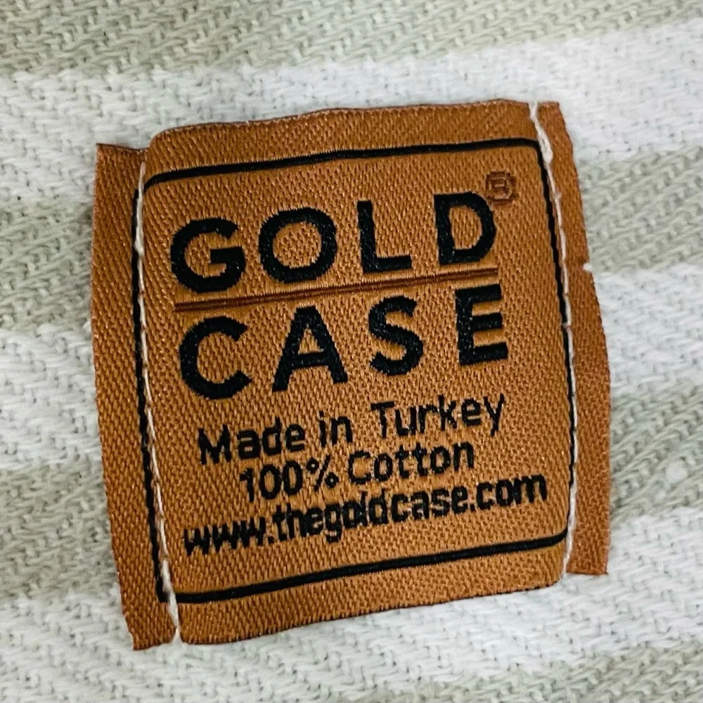 The Gold Case Turkish Beach & Bath Towel MYRA Soft Grey Pre Washed 40X70 XXL